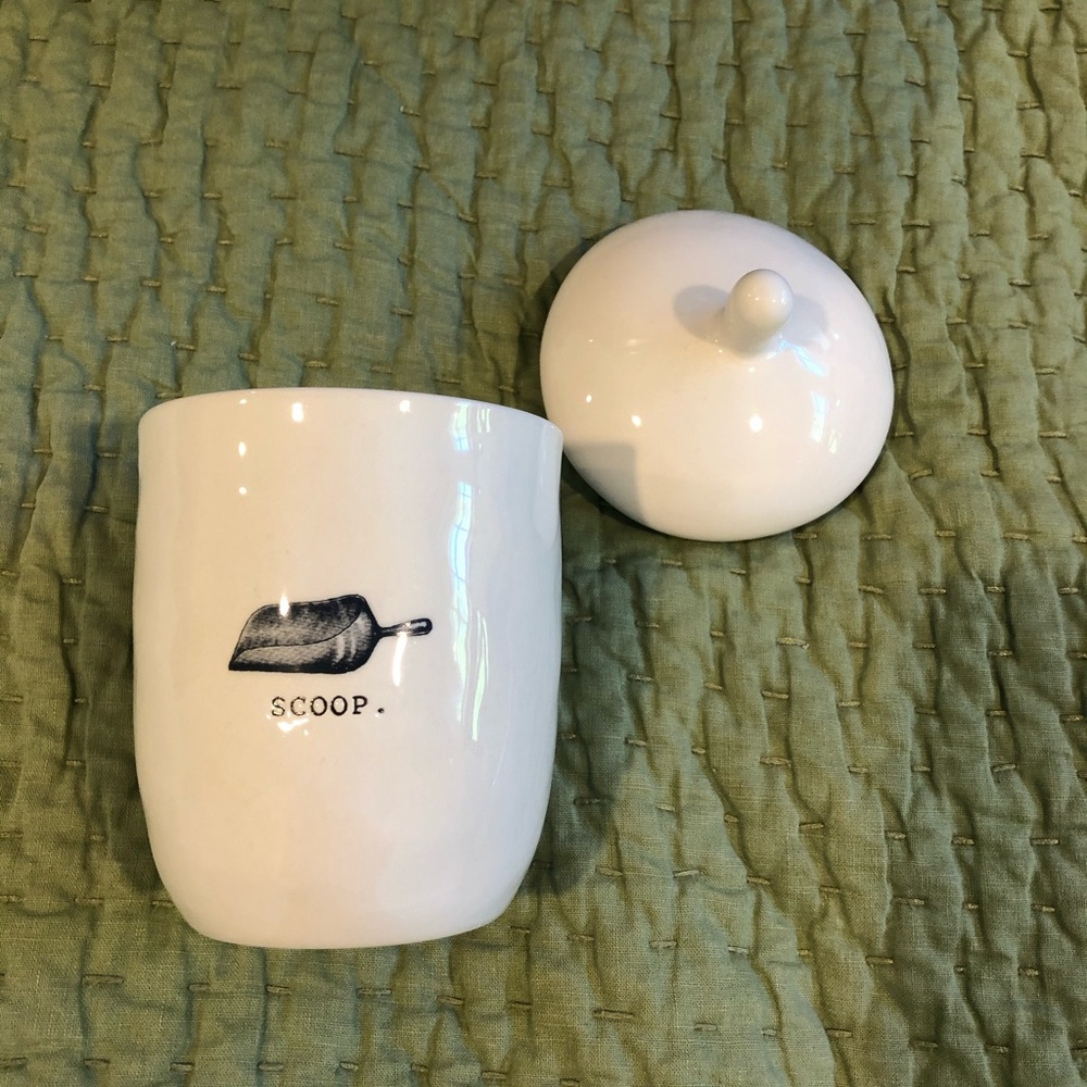 Rae Dunn scoop canister